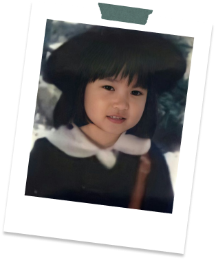 A childhood photo of Mina