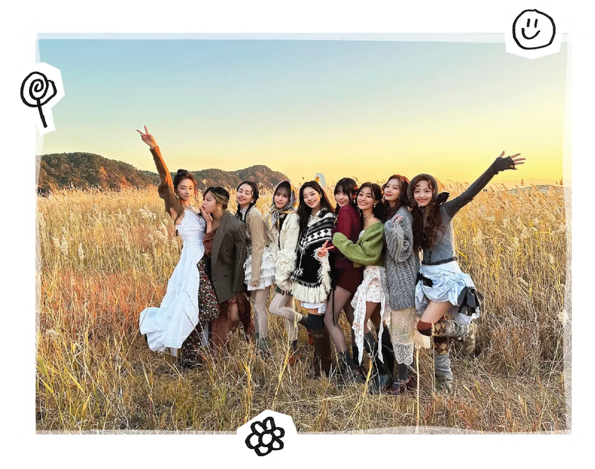 Twice Group Photo From 'I Got You' Set